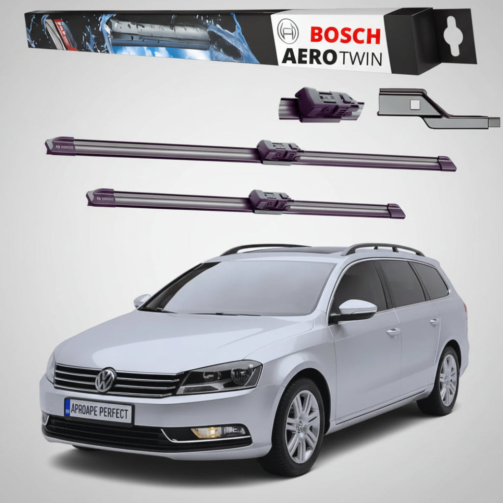 Set Dedicat Ștergătoare față pentru VW Passat B7 Estate Van 2010-2014 | Bosch Aerotwin A979S