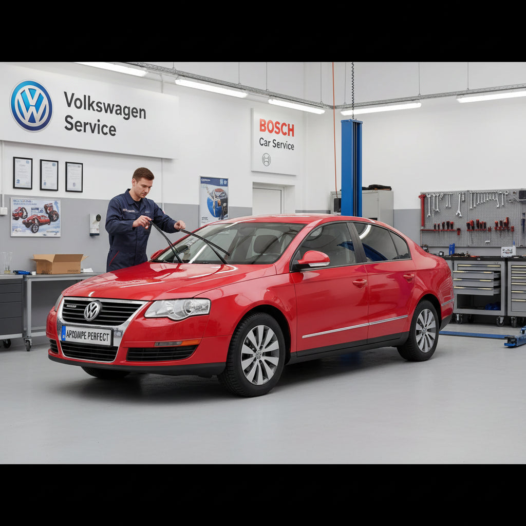 Schimbare Ștergătoare la VW Passat B6 Sedan din 2005-2010. Bosch Aerotwin A979S