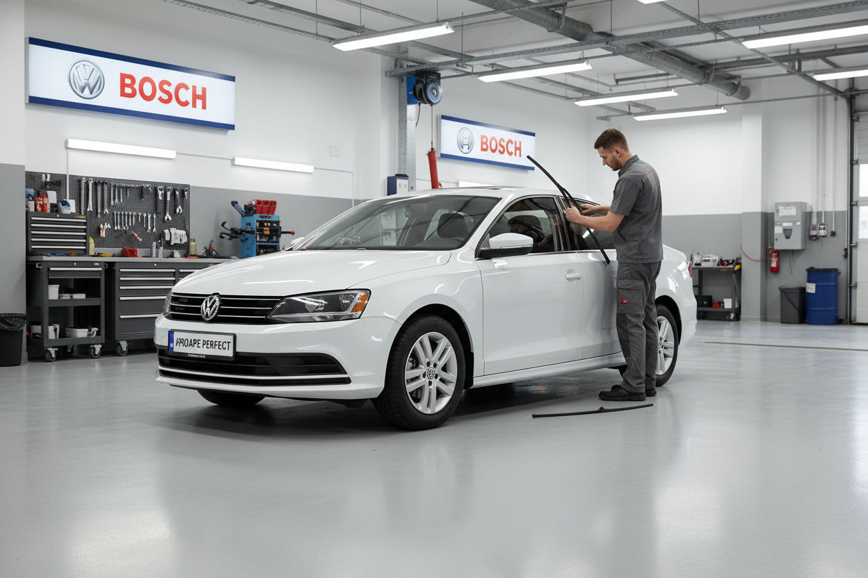 Schimbare Ștergătoare față la VW Jetta IV (162, 163) 2010-2017 cu Bosch Aerotwin A979S