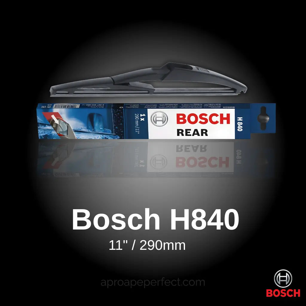 Covorase auto tip tavita dedicate pentru Ștergător Lunetă Bosch Rear H840 – ABARTH 500 [312] 2008+ – 290 mm - cauciuc antiderapant, usor de curatat
