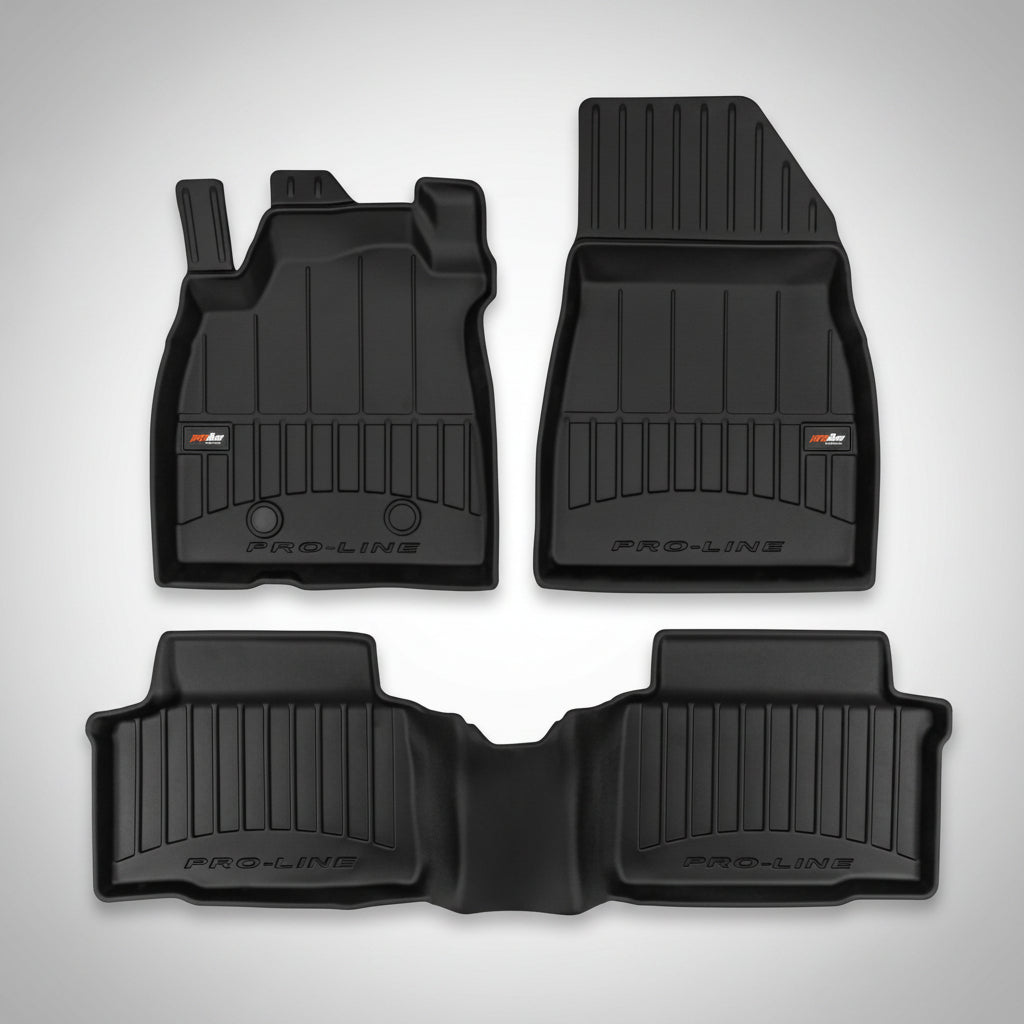 Set complet 3 piese covorase tavita adanca frogum ProLine 3D Dacia Duster 3 1.0 ECO-G - vedere de sus
