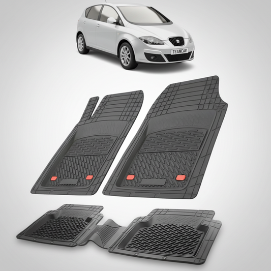 set de covorase din cauciuc negre cu un seat altea mpv facelift gri in fundal