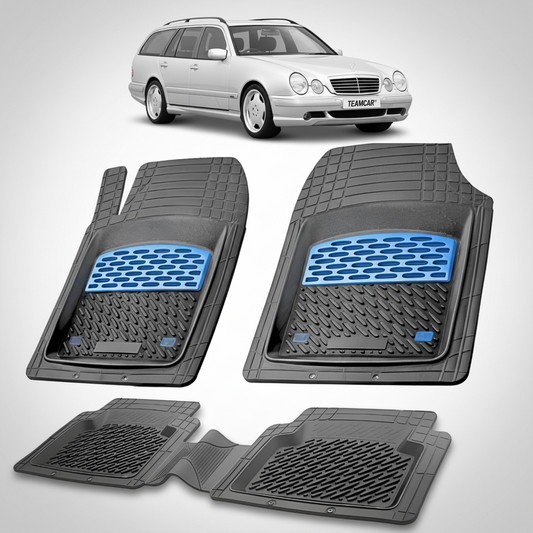 Mercedes-Benz E-Class Compatible Floor Mats S210 1995-2002 | Blue