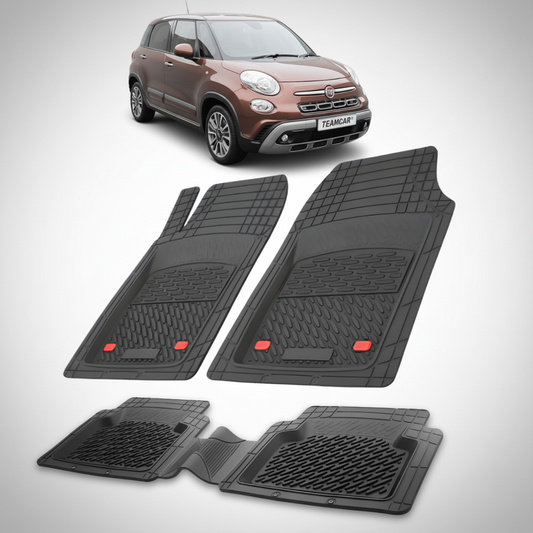 Covorase auto pentru Fiat 500L Cross Facelift Compatibile 2017-2022 | cauciuc antiderapant, usor de curatat