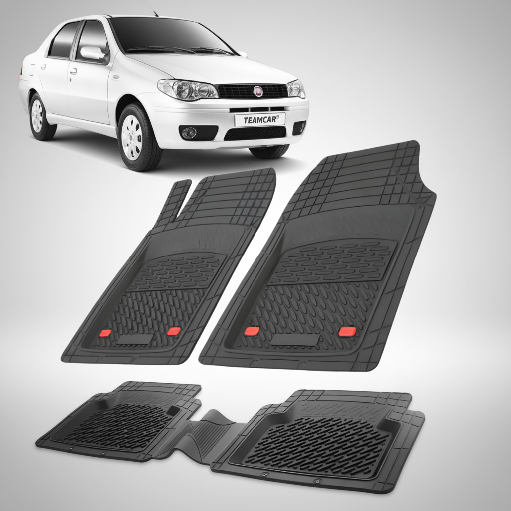 Covorase auto tip tavita pentru Fiat Albea Facelift Sedan 178 Compatibile 2006-2012 | cauciuc antiderapant, usor de curatat