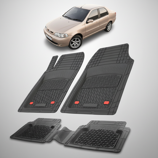 Covorase auto tip tavita pentru Fiat Albea Sedan 178 Compatibile 2002-2006 | cauciuc antiderapant, usor de curatat