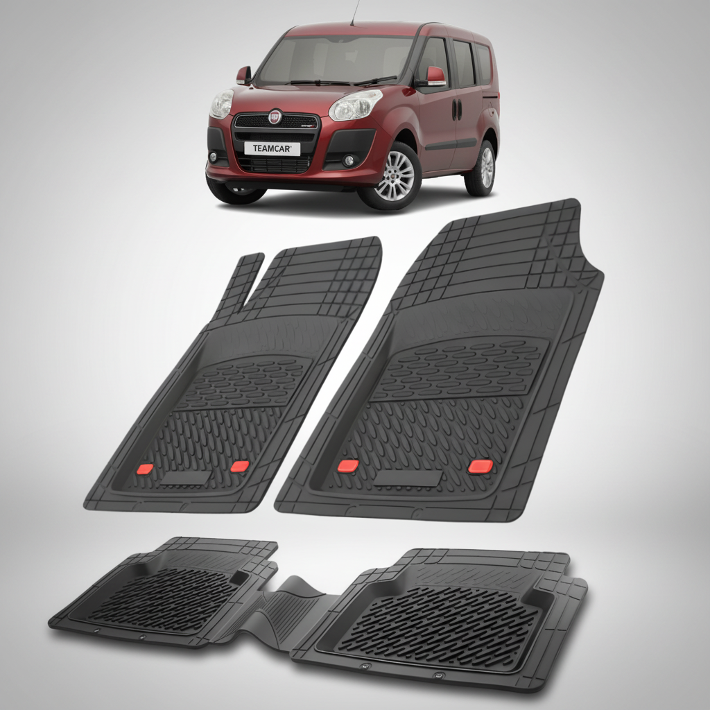 Covorase auto pentru Fiat Doblo MPV 263 Compatibile 2010-2015 | cauciuc antiderapant, usor de curatat