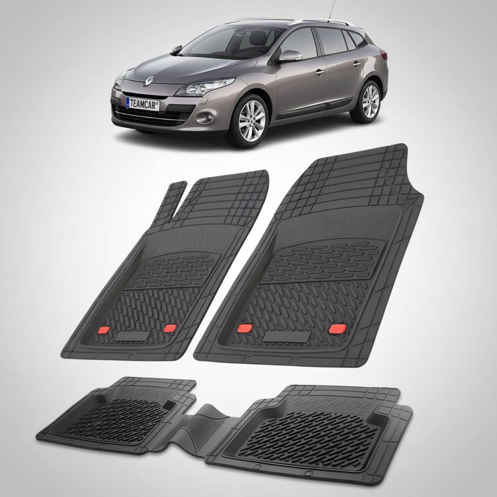 Covorase Auto TeamCar® Renault Megane III Hatchback (2008-2016) Negru