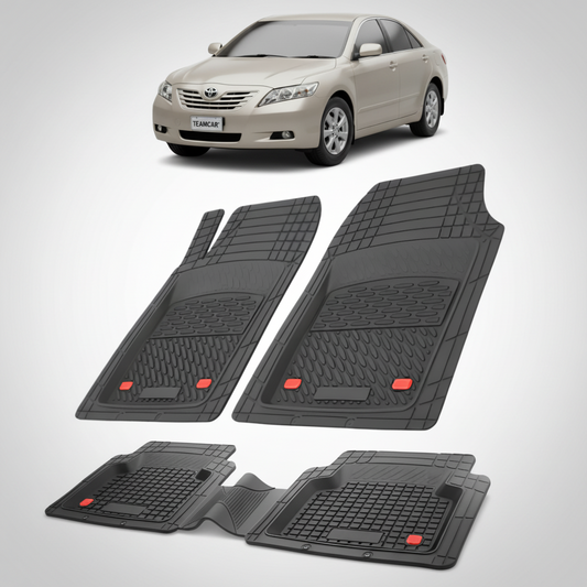 Covorase Auto TeamCar® Tip Tavita Compatibile Toyota Camry XV40 (2006-2011) Negru Material Rezistent