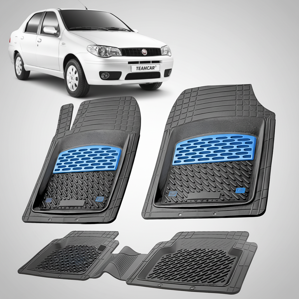 Covorase auto tip tavita dedicate pentru Fiat Albea Facelift Sedan 178 Compatibile 2006-2012 | cauciuc antiderapant, usor de curatat