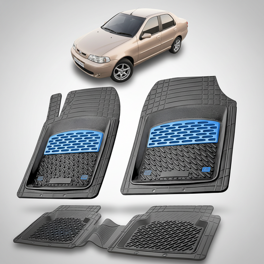 Covorase auto tip tavita dedicate pentru Fiat Albea Sedan 178 Compatibile 2002-2006 | cauciuc antiderapant, usor de curatat