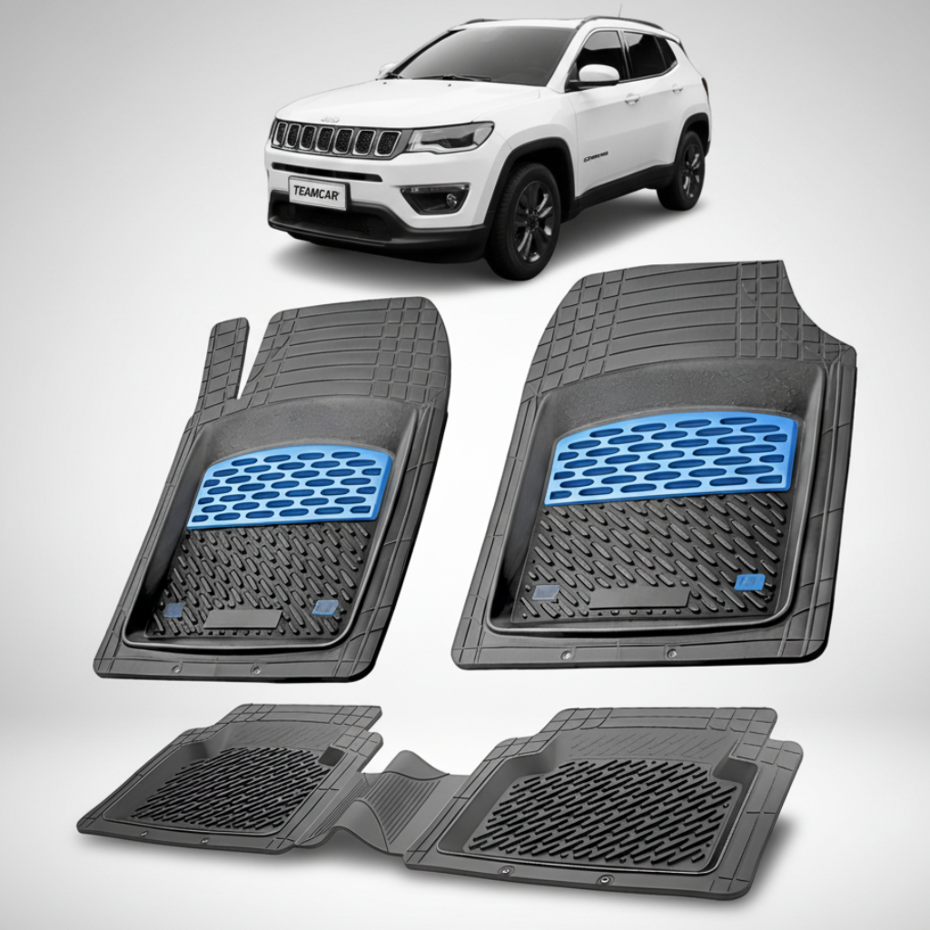 Covorase auto pentru Jeep Compass MP | Blue - cauciuc antiderapant, usor de curatat