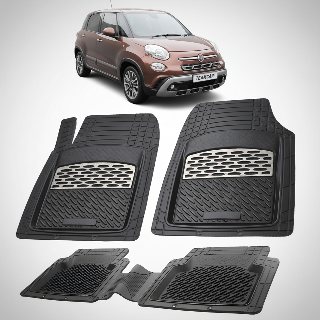Covorase auto pentru Covorase Fiat 500L Cross Facelift Compatibile 2017-2022 - cauciuc antiderapant