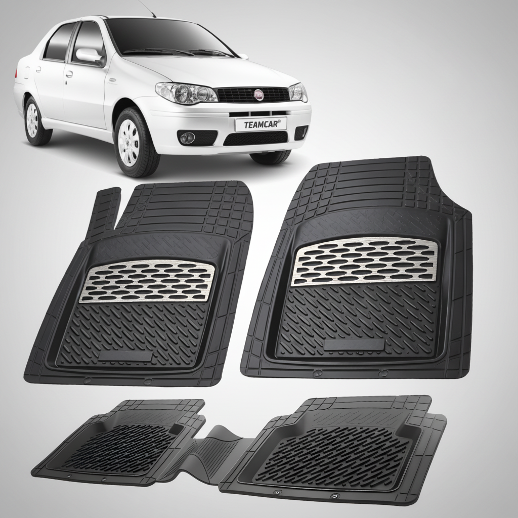 Covorase auto tip tavita dedicate pentru Fiat Albea Facelift Sedan 178 Compatibile 2006-2012 | cauciuc antiderapant, usor de curatat