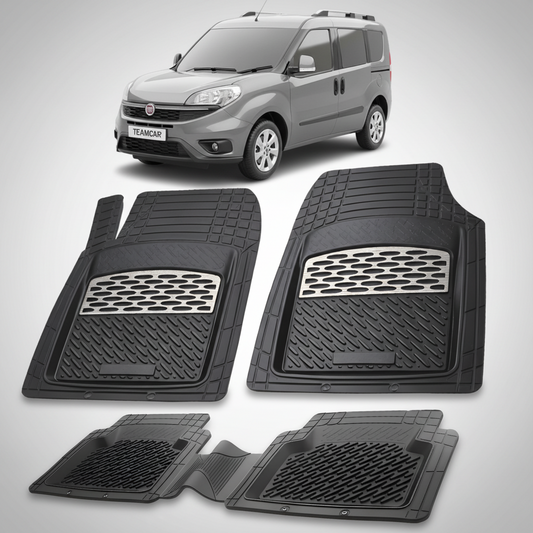 Covorase auto tip tavita dedicate pentru Fiat Doblo Facelift MPV 263 Compatibile 2015-2022 | cauciuc antiderapant, usor de curatat