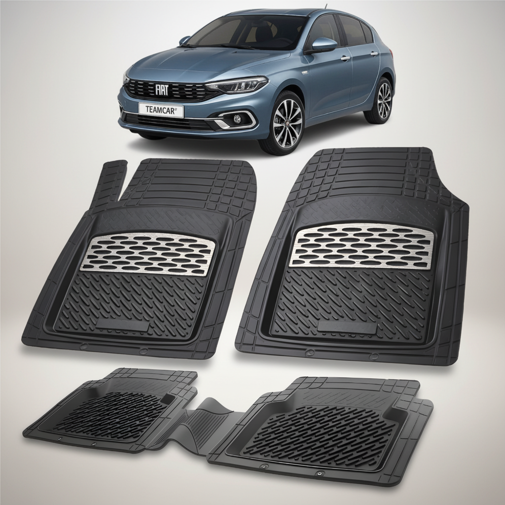 Covorase auto tip tavita dedicate pentru Fiat Tipo Egea Hatchback Facelift 2020-2026  - cauciuc antiderapant, usor de curatat