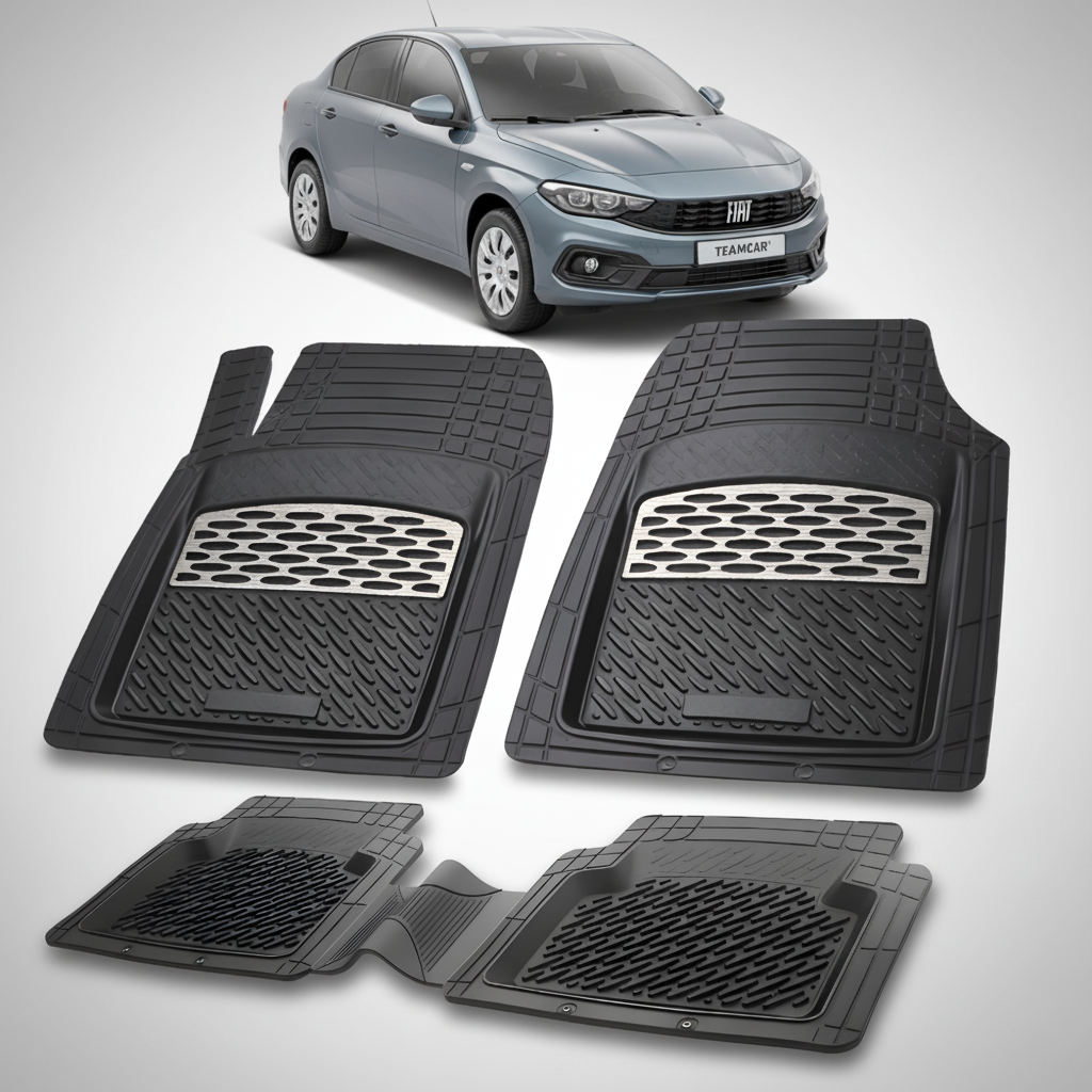 Covorase auto tip tavita dedicate pentru Fiat Tipo Egea Sedan Facelift 2020-2026 | cauciuc antiderapant, usor de curatat