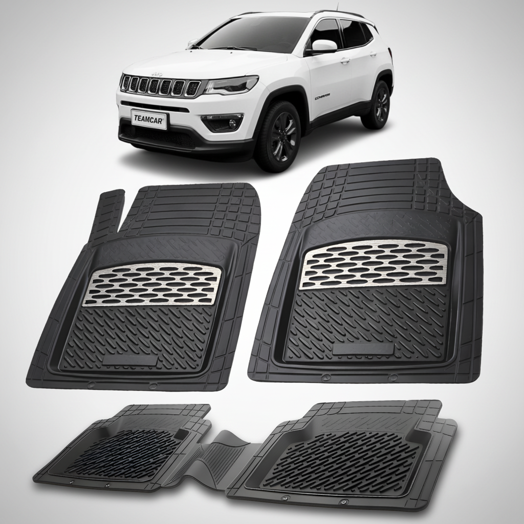 Covorase auto tip tavita pentru Jeep Compass MP | cauciuc antiderapant, usor de curatat