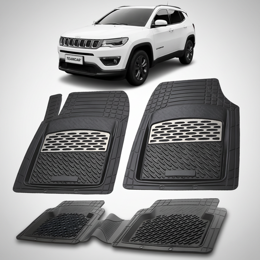 Covorase auto tip tavita pentru Jeep Compass MP | cauciuc antiderapant, usor de curatat