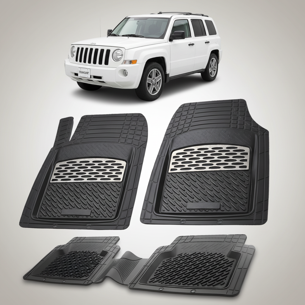 Covorase auto pentru Jeep Patriot MK Compatibile 2007-2017 |  cauciuc antiderapant, usor de curatat