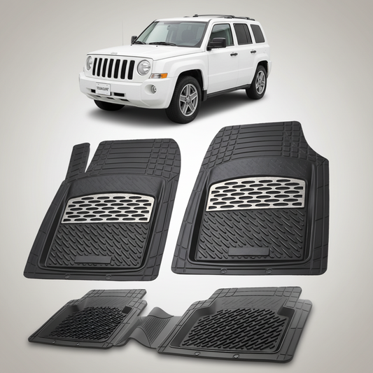 Covorase auto pentru Jeep Patriot MK Compatibile 2007-2017 |  cauciuc antiderapant, usor de curatat