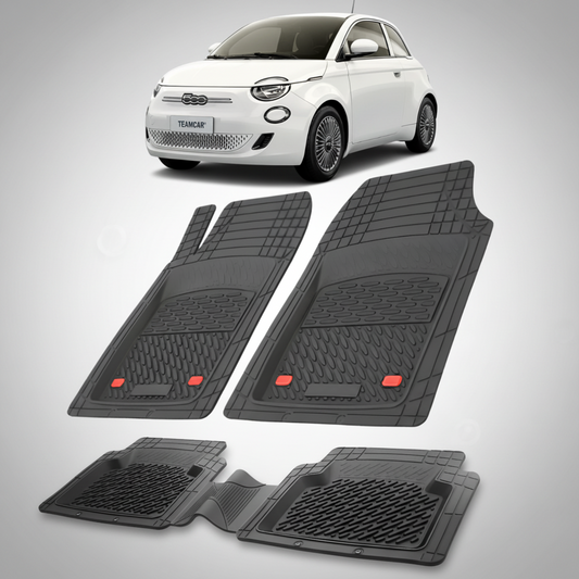 Covorase auto tip tavita pentru Covorase Fiat 500e Compatibile 2020+ |  cauciuc antiderapant, usor de curatat