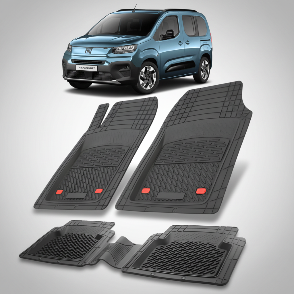 Covorase auto pentru Fiat Doblo III K9 MPV Compatibile 2022-2026 | cauciuc antiderapant, usor de curatat