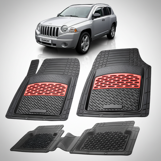 Covorase auto pentru Jeep Compass MK 2007-2016 | cauciuc antiderapant, usor de curatat