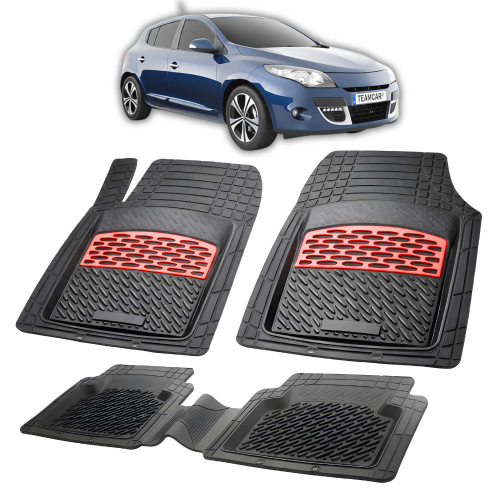 Set de covorase din cauciuc negru pentru renault megane 3.