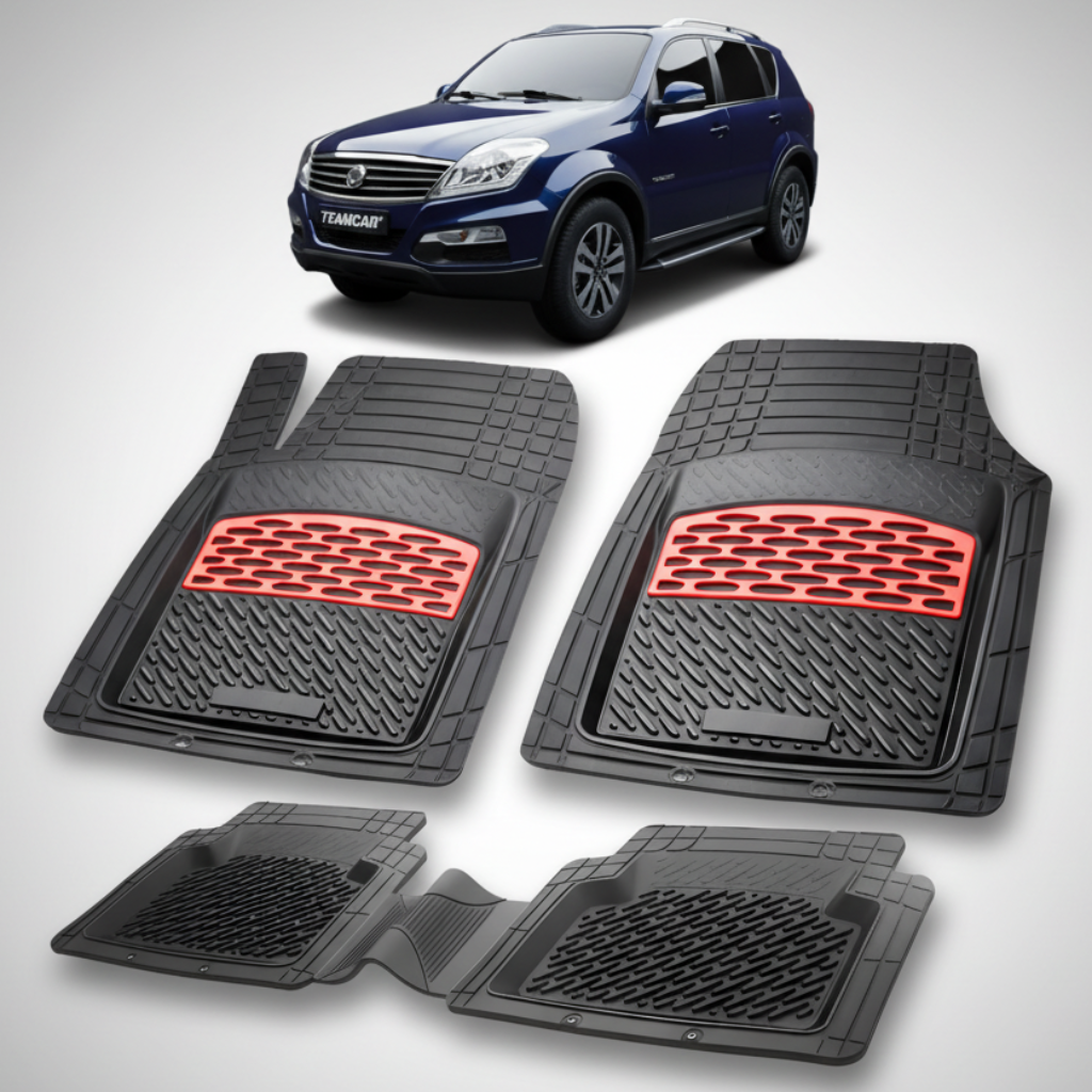 Set de covorase din cauciuc pentru SsangYong Rexton W.