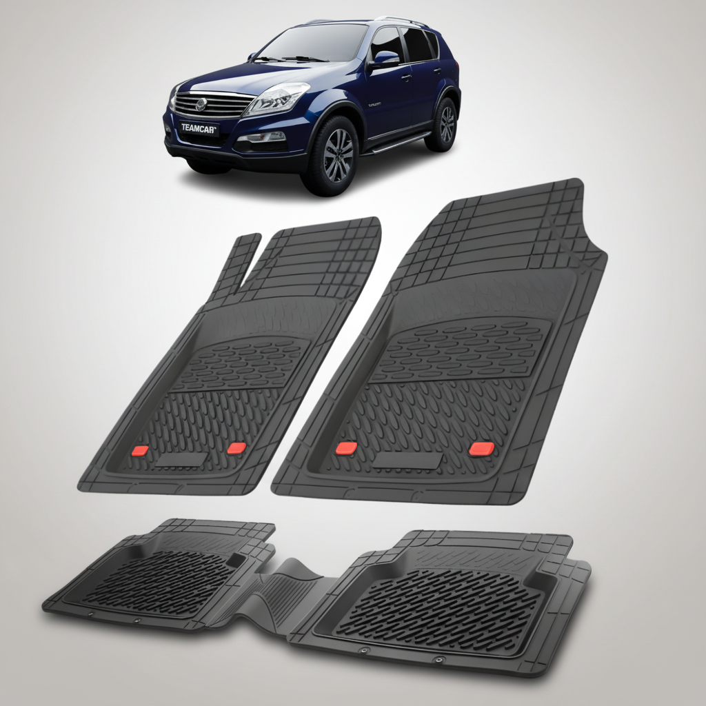 set de covorase din cauciuc pentru SsangYong Rexton W.