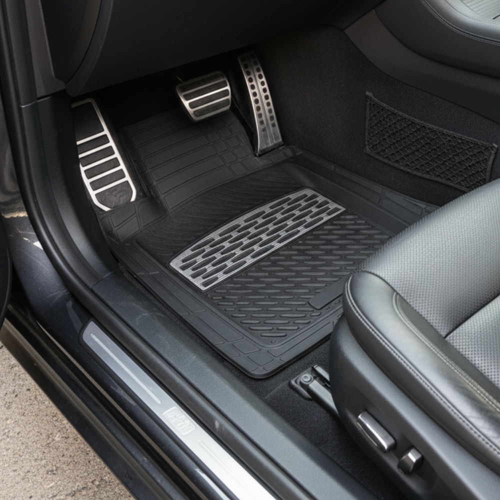 Renault Megane II 1 Sedan Compatible Floor Mats 2003-2006 | Black