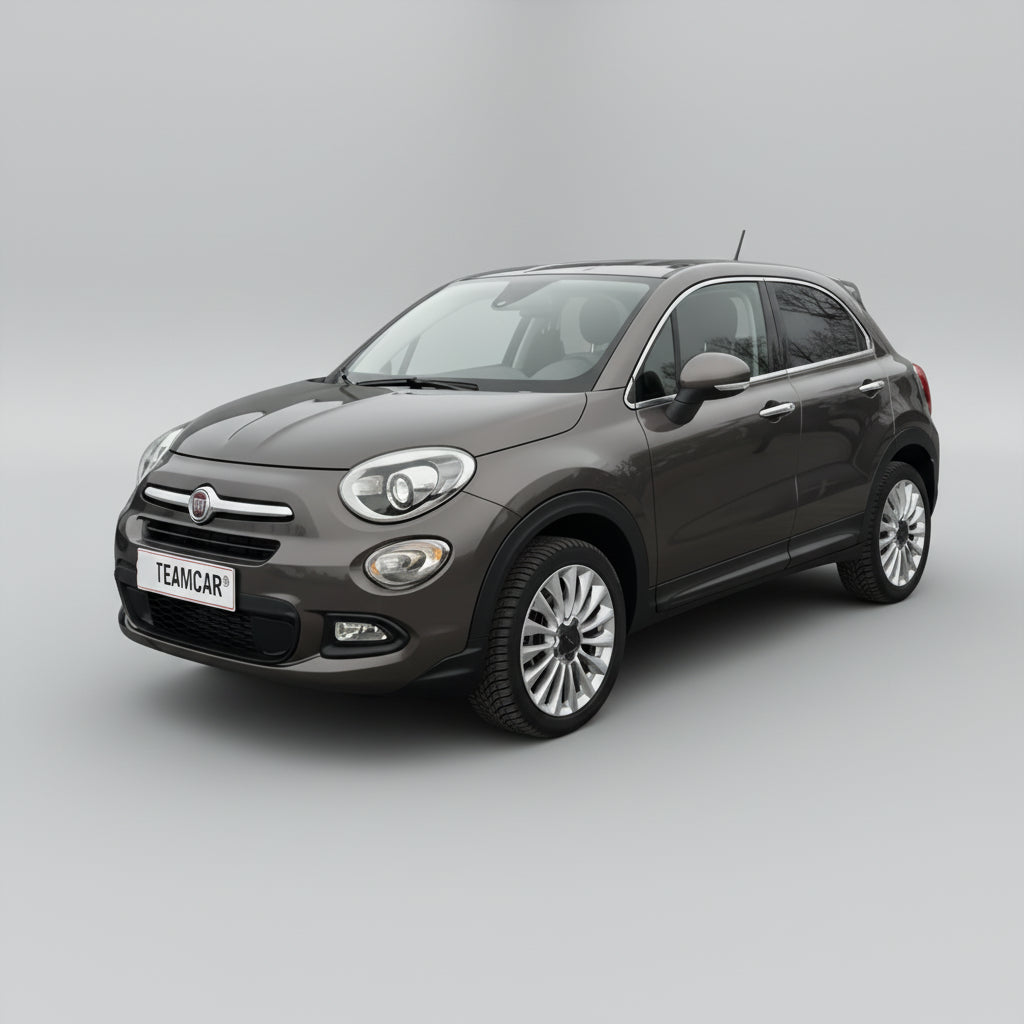 fiat 500x gri pe fundal gri