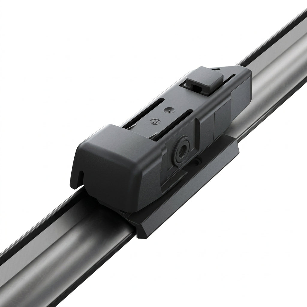 Detaliu al adaptorului original preasamblat Bosch Aerotwin A821S