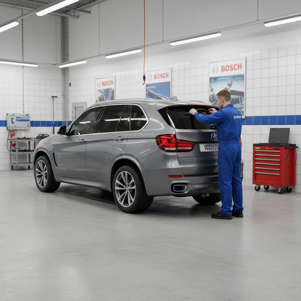 Schimbare Ștergător Lunetă Bosch Rear H306 (Twin) la BMW X5 [F15 / F85]