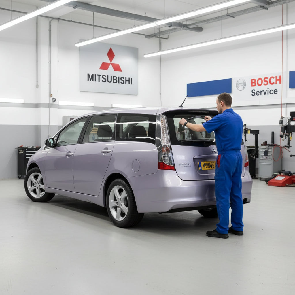 Schimbare Ștergător Lunetă Bosch Rear H306 (Twin) la Mitsubishi Grandis [2004-2010]