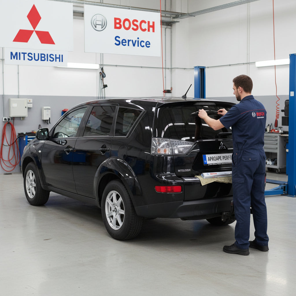 Schimbare Ștergător Lunetă Bosch Rear H306 (Twin) la Mitsubishi Outlander II [CW_W]