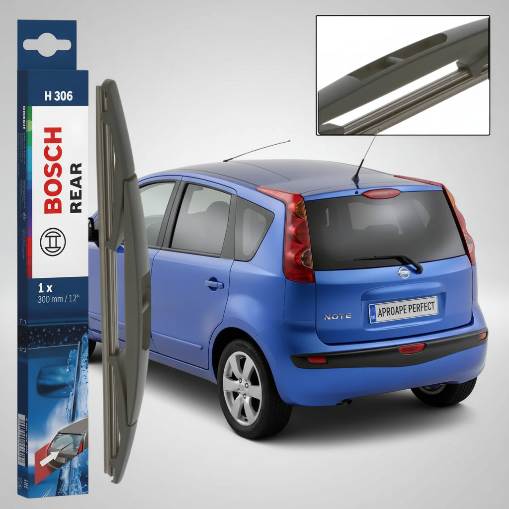Ștergător Lunetă Bosch Rear H306 (Twin) pentru Nissan Note Van [E11]