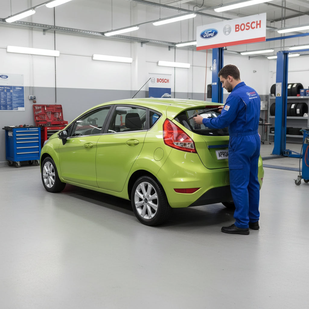 Schimbare Ștergător Lunetă Bosch Rear H306 (Twin) la Ford Fiesta Saloon