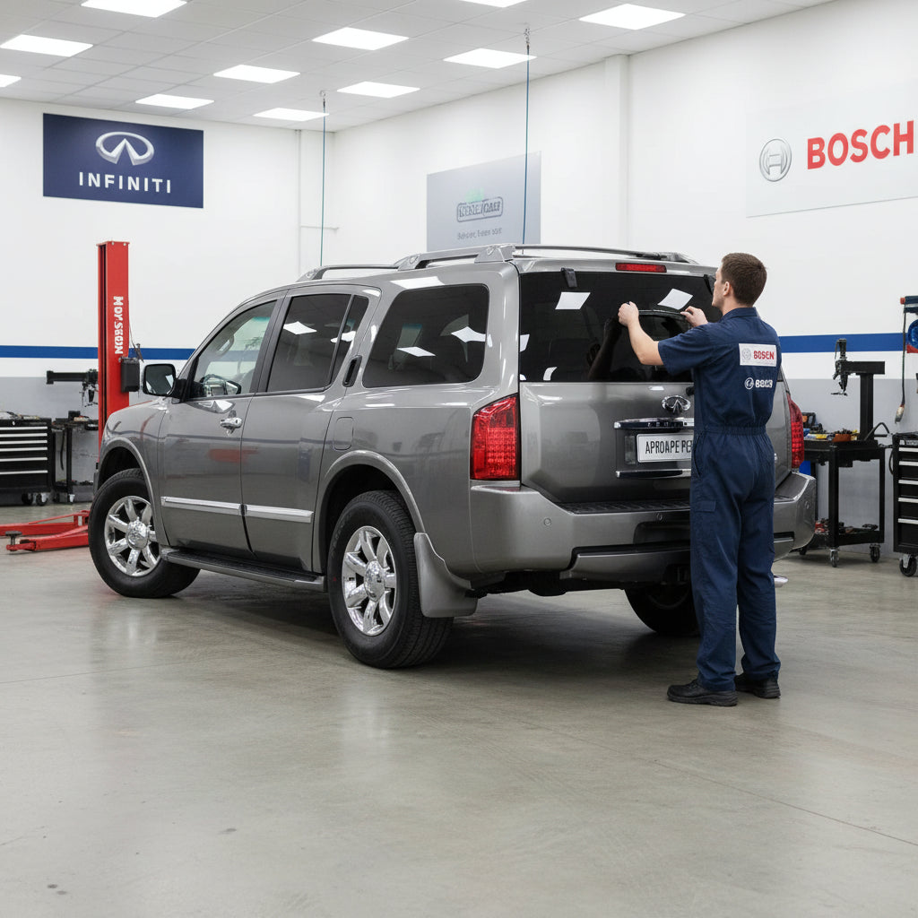 Schimbare Ștergător Lunetă Bosch Rear H306 (Twin) la Infiniti QX56