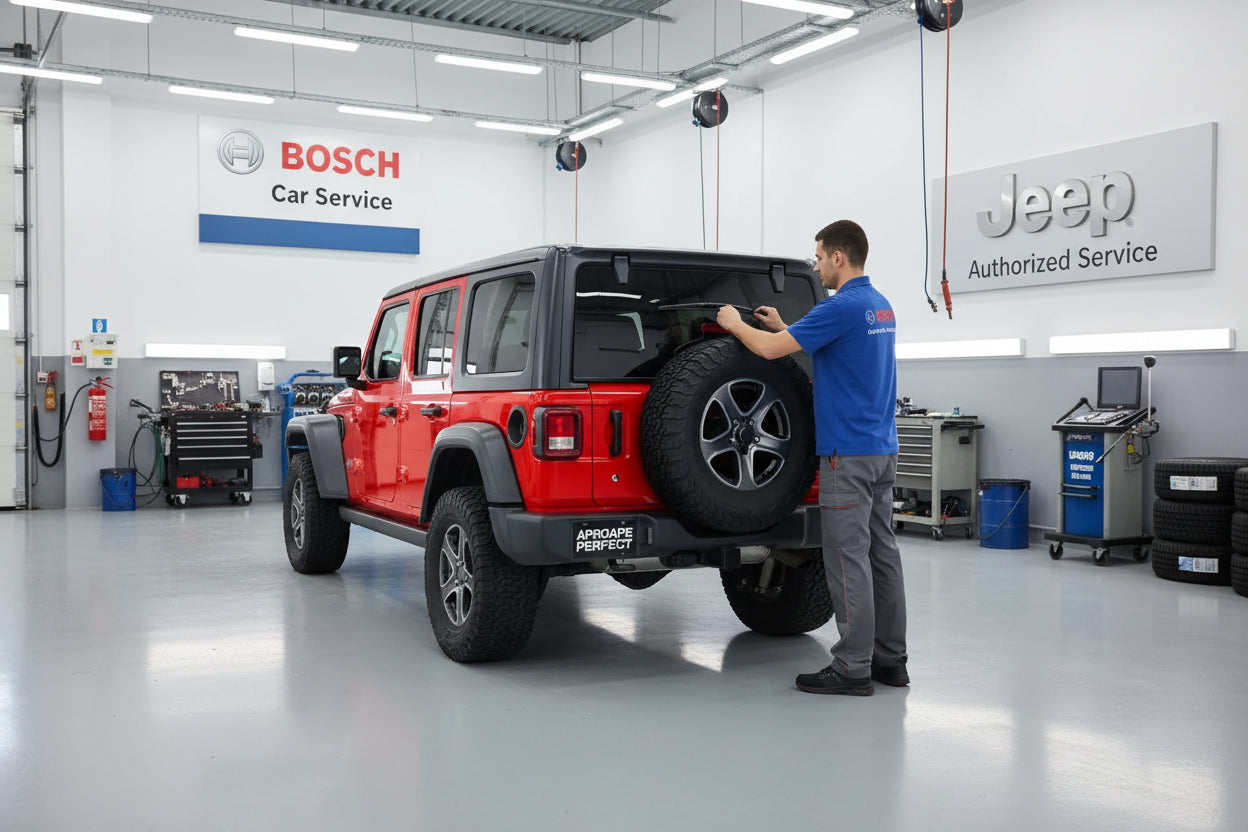 Schimbare Ștergător Lunetă Bosch Rear H306 (Twin) la Jeep Wrangler IV [JL]