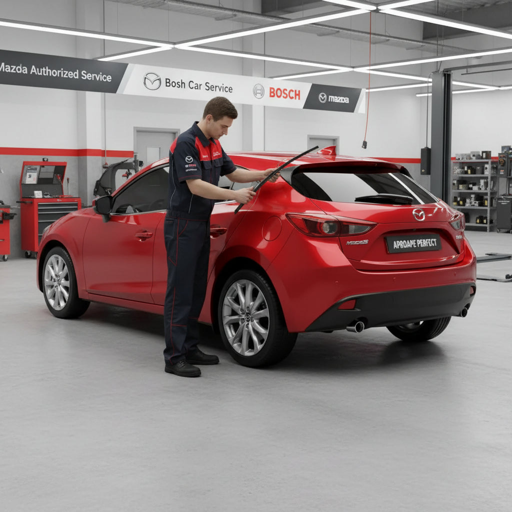 Schimbare Ștergător Lunetă Bosch Rear H306 (Twin) la Mazda 3 [BM / BN]