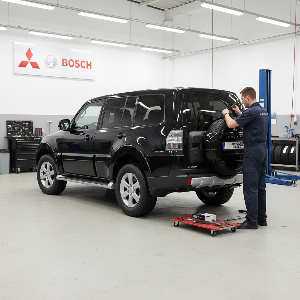 Schimbare Ștergător Lunetă Bosch Rear H306 (Twin) la Mitsubishi Pajero IV Van [V9_ / V8_]