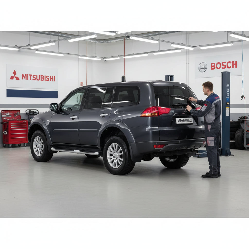 Schimbare Ștergător Lunetă Bosch Rear H306 (Twin) la Mitsubishi Pajero Sport II [KH_ / KG_]