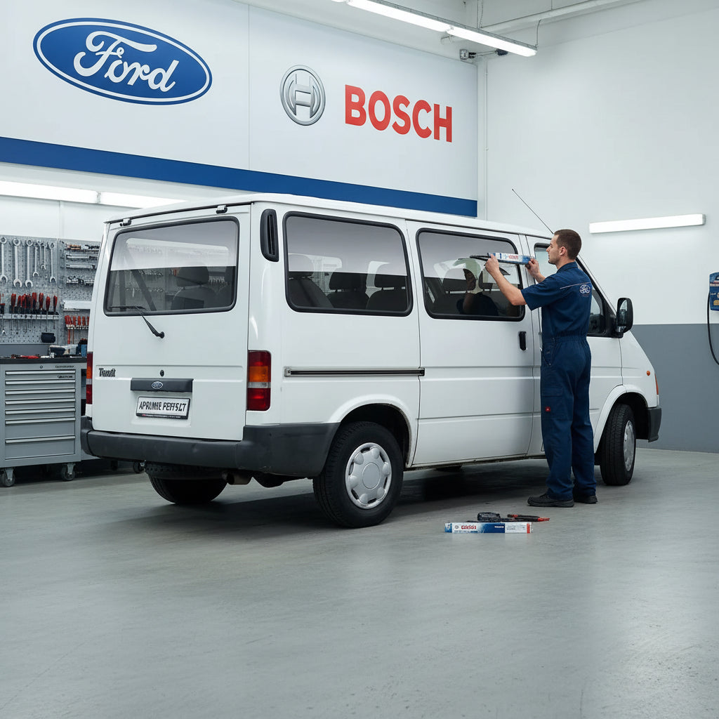 Schimbare Ștergător Lunetă Bosch Twin H341 la Ford Transit Van (E) 1994–2000