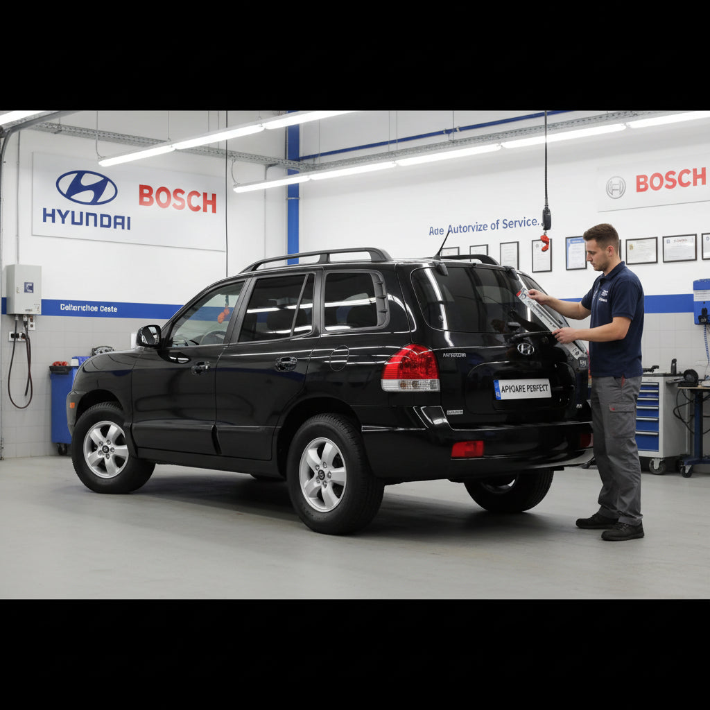 Schimbare Ștergător Lunetă Bosch Twin H341 la Hyundai Santa Fé I SUV Van (SM) 2000–2006