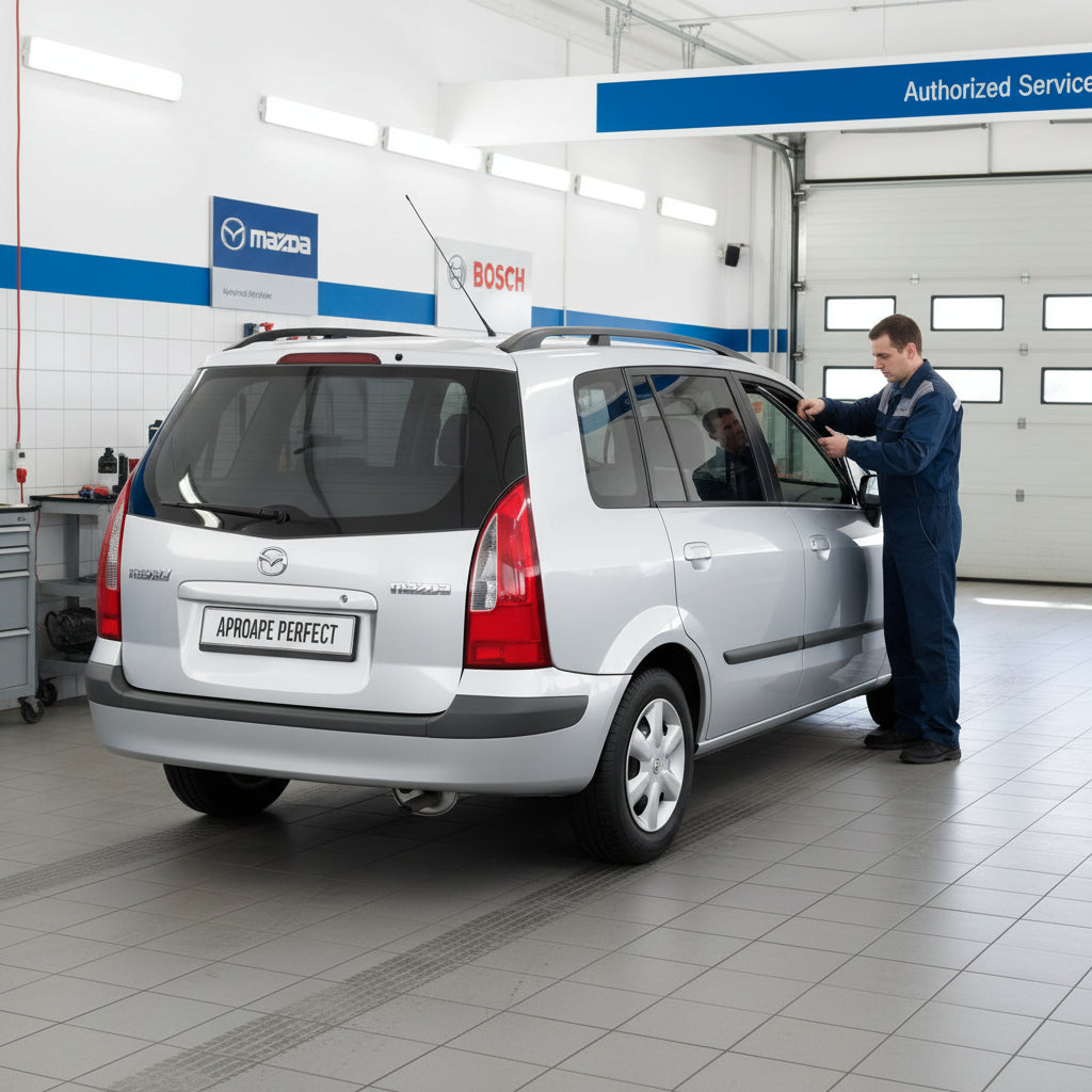 Schimbare Ștergător Lunetă Bosch Twin H341 la Mazda Premacy (CP) MPV 1999–2005
