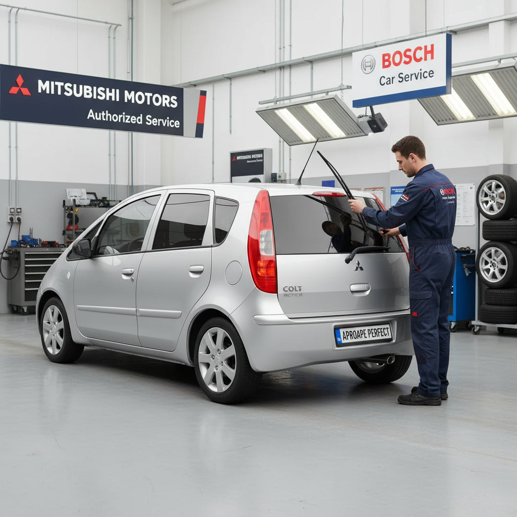 Schimbare Ștergător Lunetă Bosch Twin H341 la Mitsubishi Colt VI (Z3_A, Z2_A) Hatchback 2004–2012