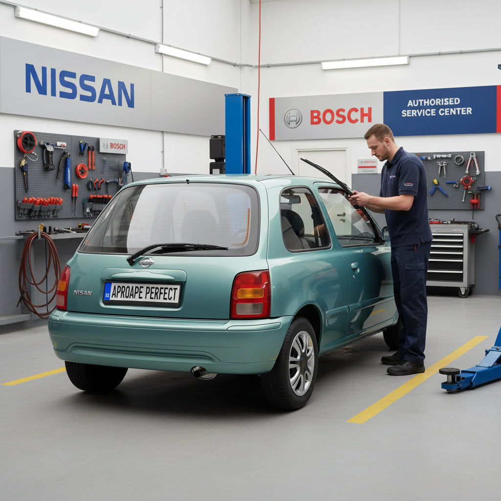 Schimbare Ștergător Lunetă Bosch Twin H341 la Nissan Micra II (K11) Hatchback 1992–2003
