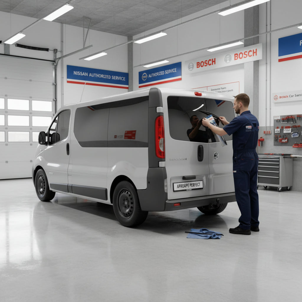 Schimbare Ștergător Lunetă Bosch Twin H341 la Nissan Primastar Bus (X83) 2001–2014